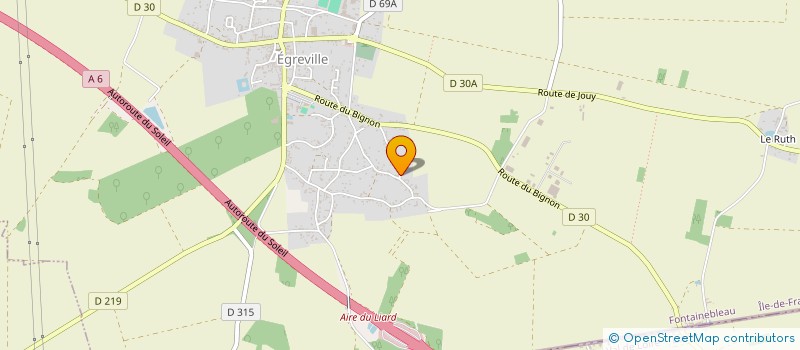 localisation de l'entreprise MVM  EGREVILLE
