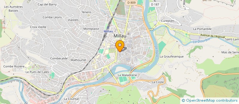 localisation de l'entreprise MVM  MILLAU