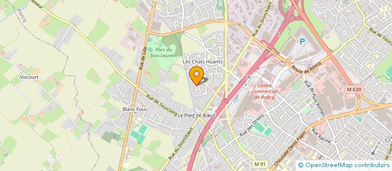 localisation de l'entreprise MVM AUTO à RONCQ