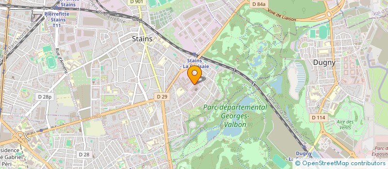 localisation de l'entreprise MVM BAT  STAINS