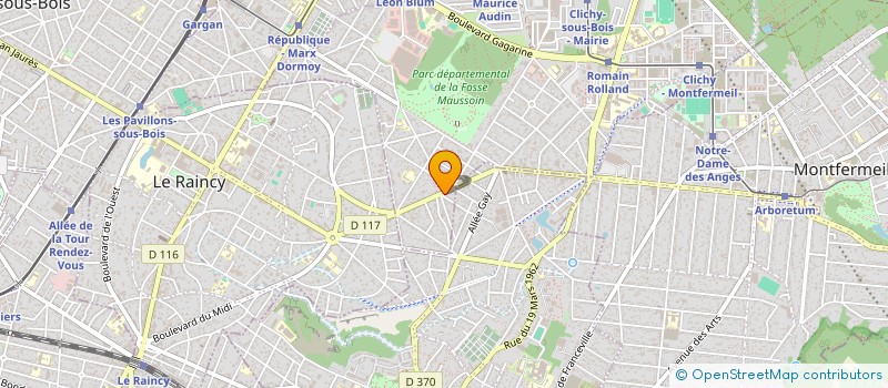 localisation de l'entreprise MVMH à CLICHY-SOUS-BOIS