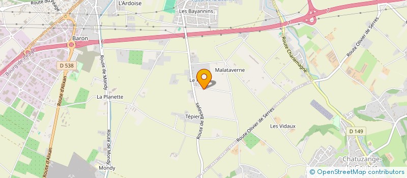 localisation de l'entreprise MVMH  BOURG-DE-PEAGE