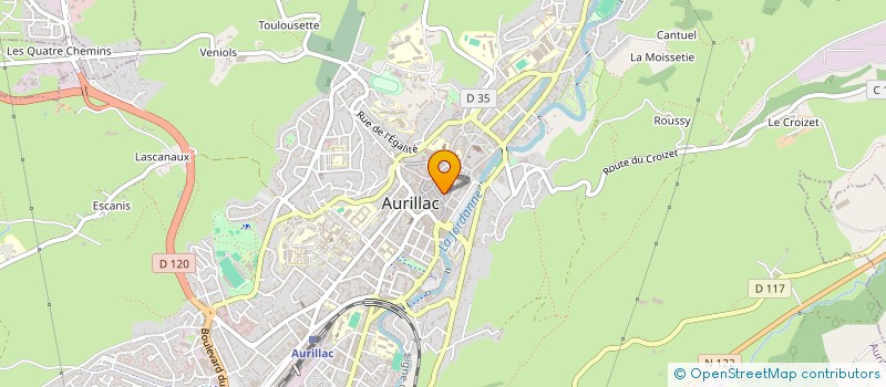 localisation de l'entreprise MVMN15 à AURILLAC