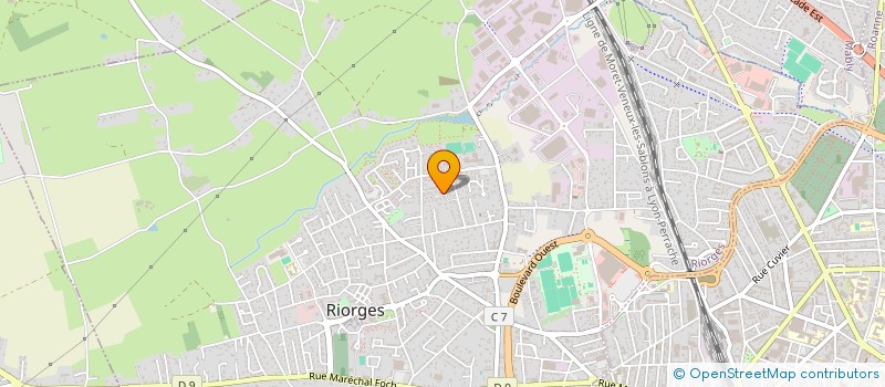 localisation de l'entreprise MVN  RIORGES