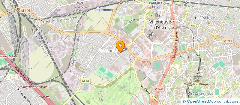 localisation de l'entreprise MVNL à LEZENNES