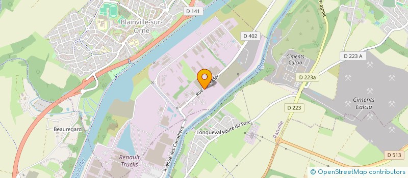 localisation de l'entreprise MVO à BLAINVILLE-SUR-ORNE
