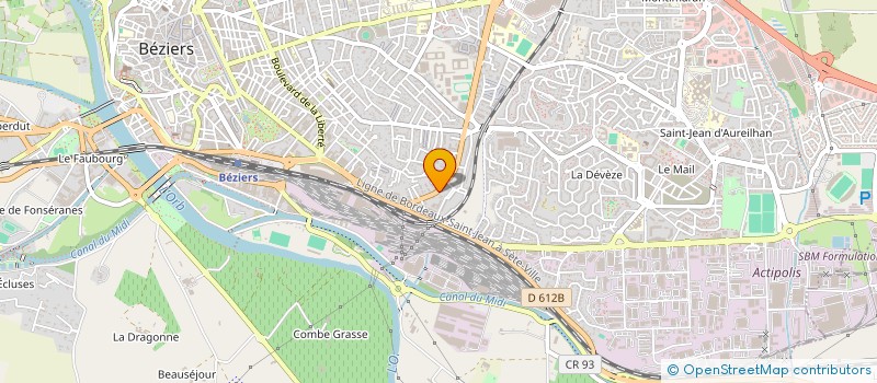 localisation de l'entreprise MVO à BEZIERS