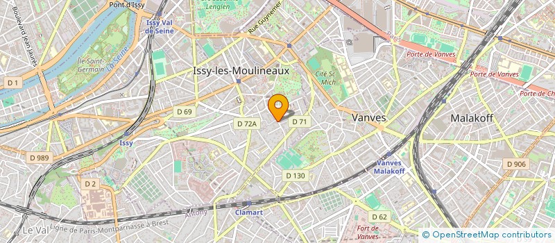 localisation de l'entreprise MVP à ISSY-LES-MOULINEAUX
