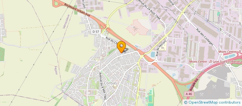 localisation de l'entreprise MVP à CORBAS