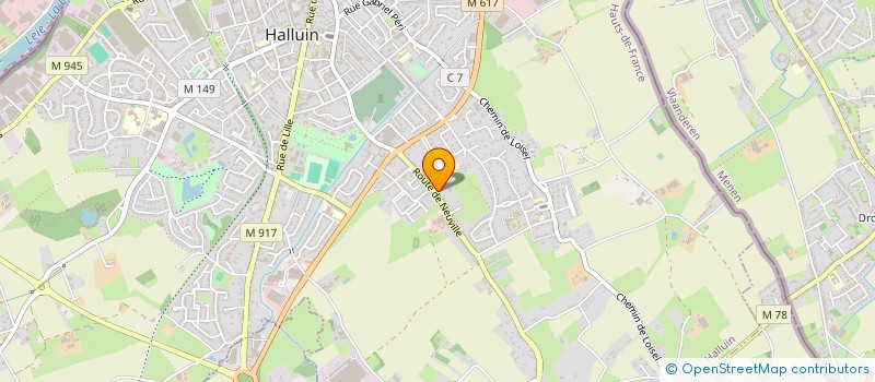 localisation de l'entreprise MVP  HALLUIN