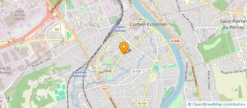 localisation de l'entreprise MVP BARBER à CORBEIL-ESSONNES