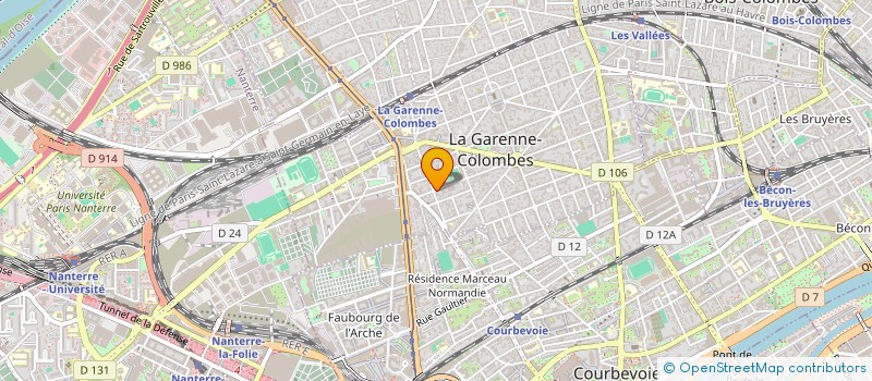 localisation de l'entreprise MVP CAPITAL à LA GARENNE-COLOMBES