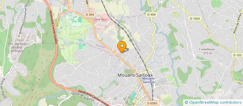 localisation de l'entreprise MVPC  PEGOMAS