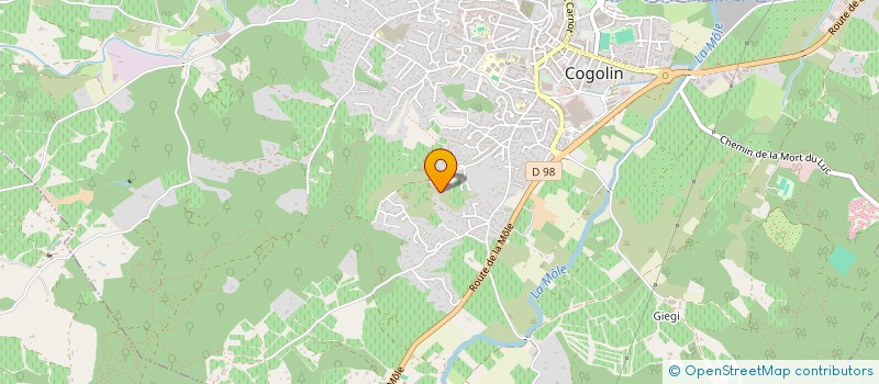 localisation de l'entreprise MVPV INVEST  COGOLIN