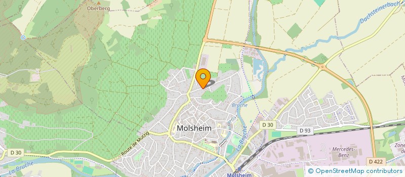 localisation de l'entreprise MVPV,  MOLSHEIM VILLE A PIED ET A VELO  MOLSHEIM