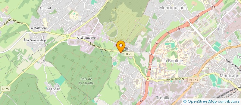 localisation de l'entreprise MVR à BESANCON