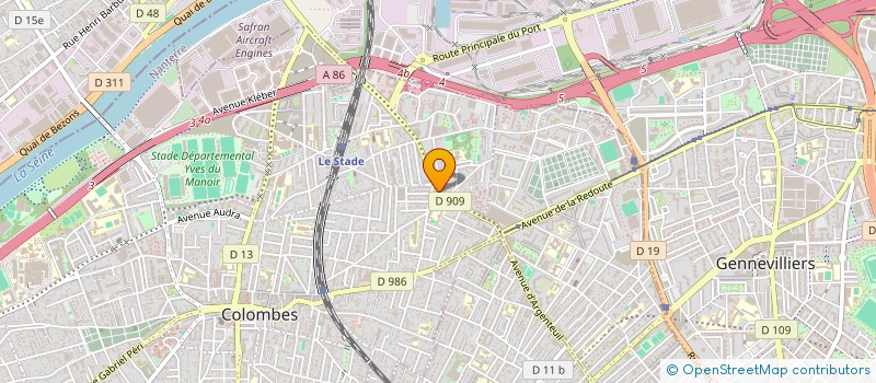 localisation de l'entreprise MVR.ING à COLOMBES