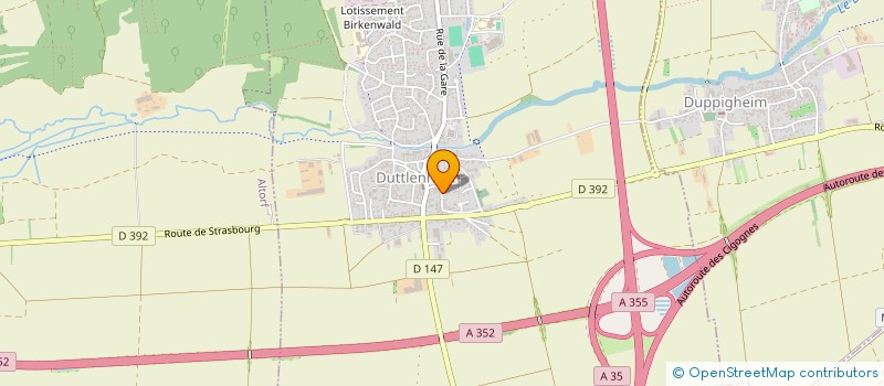 localisation de l'entreprise MVS  DUTTLENHEIM