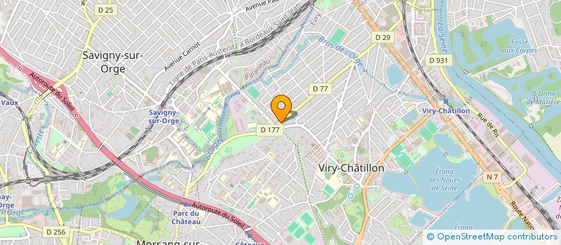 localisation de l'entreprise MVS à VIRY-CHATILLON