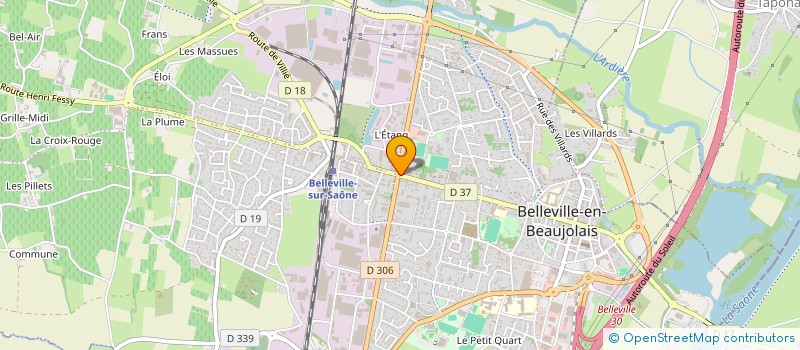localisation de l'entreprise MVS  BELLEVILLE-EN-BEAUJOLAIS