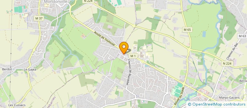 localisation de l'entreprise MVS CORNEBARRIEU  CORNEBARRIEU