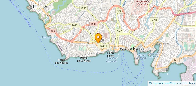 localisation de l'entreprise MVS MOTO VELOMOTEUR SCOOTER à FORT-DE-FRANCE