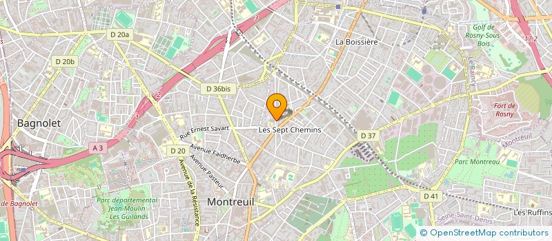 localisation de l'entreprise MVSA à MONTREUIL