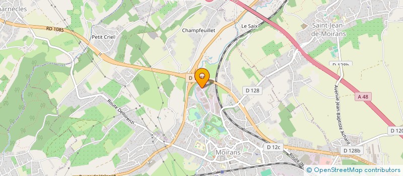 localisation de l'entreprise MVT 2  MOIRANS