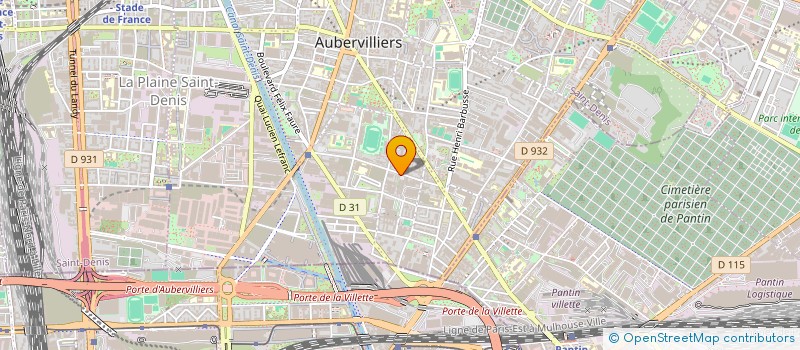 localisation de l'entreprise MVT  AUBERVILLIERS