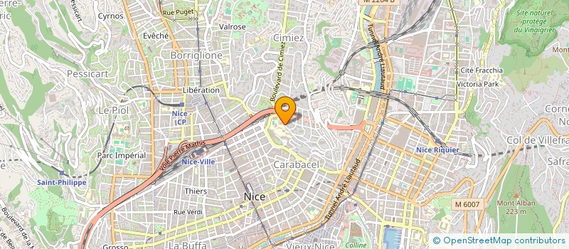 localisation de l'entreprise MVT  NICE