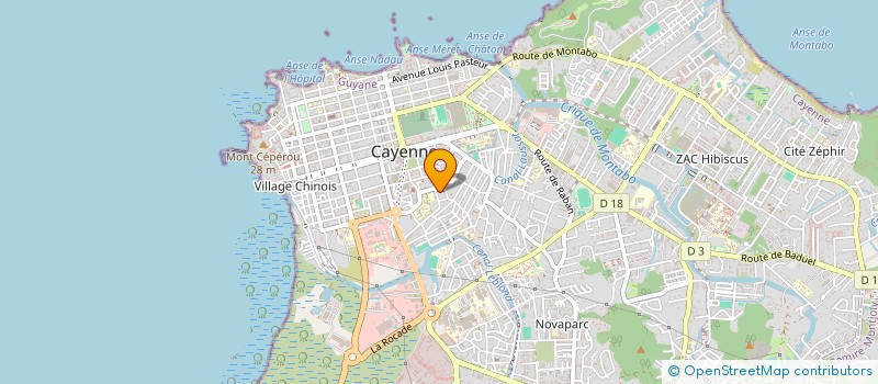 localisation de l'entreprise MVT ACT CATH ENFANTS COEURS VAILLANTS  CAYENNE