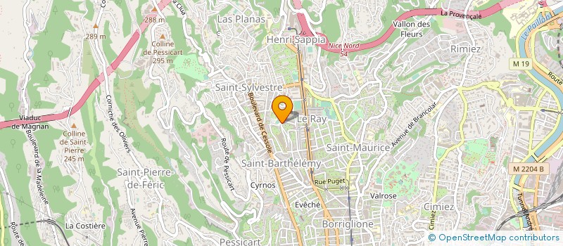 localisation de l'entreprise MVT ASTRONOMIE ACTIV RECREAT EN MONTAGNE à NICE