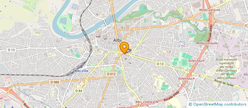 localisation de l'entreprise MVT CONTRE LE RACISME AMITIE DES PEUPLES à ALBI