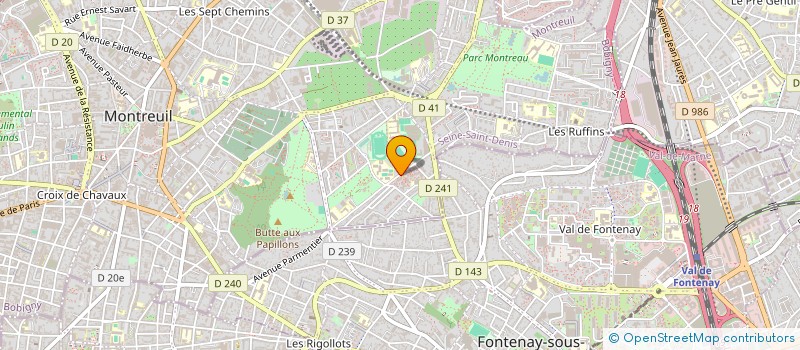 localisation de l'entreprise MVT ELEC à MONTREUIL