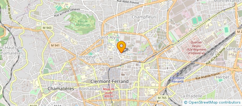 localisation de l'entreprise MVT INDEPENDANT DE PEDAGOGIE DU TAI CHI CHUAN ET  DU CHI CONG SECTION DE CL-FD  CLERMONT-FERRAND