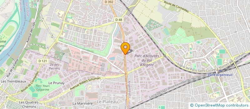 localisation de l'entreprise MVT LOCATION à ARGENTEUIL
