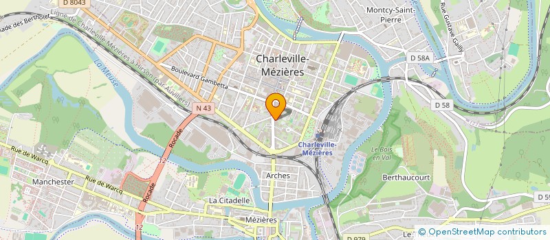 localisation de l'entreprise MVTD à CHARLEVILLE-MEZIERES