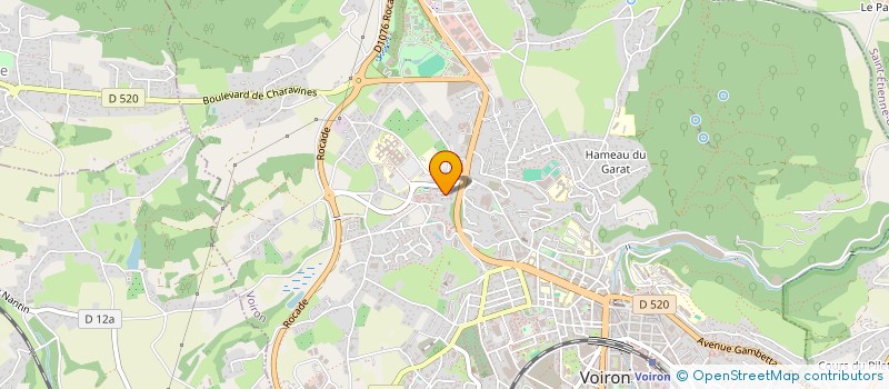 localisation de l'entreprise MVTM CONSEIL - MAINTENANCE VOIE TRAMWAY METRO  VOIRON