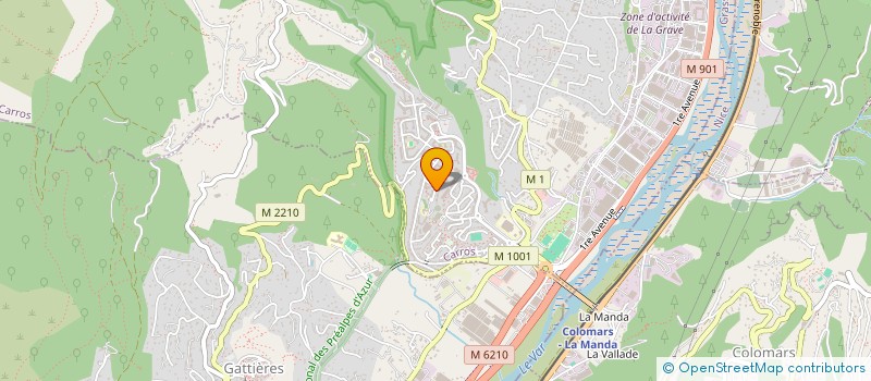 localisation de l'entreprise MVTP 06 à CARROS