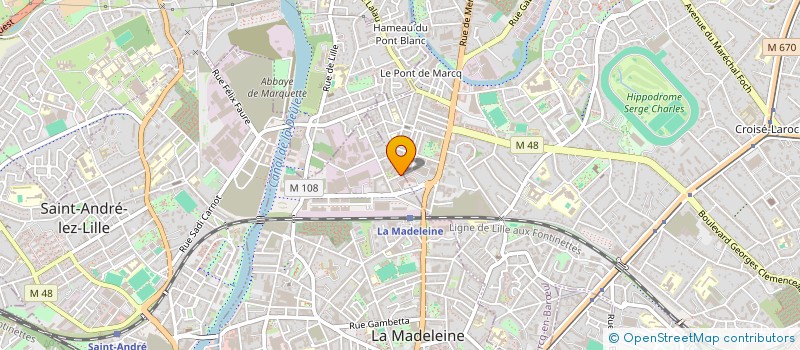 localisation de l'entreprise MVW à LA MADELEINE