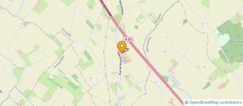 localisation de l'entreprise MVW  HERZEELE