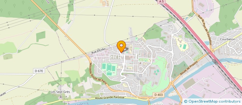 localisation de l'entreprise MW ACADEMY  MONTEREAU-FAULT-YONNE