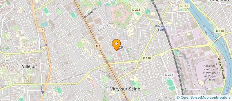 localisation de l'entreprise MW BATI à VITRY-SUR-SEINE