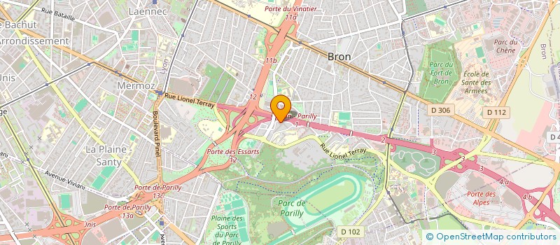 localisation de l'entreprise MW CHAUFFEUR PRIVE à BRON