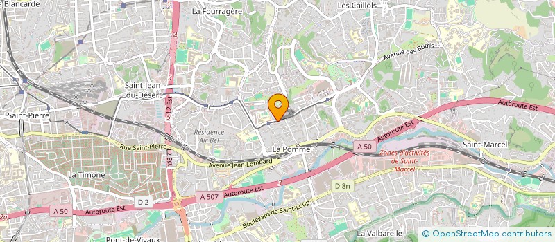 localisation de l'entreprise MW COMMUNICATION SAS à MARSEILLE
