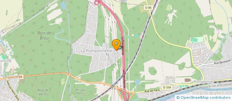 localisation de l'entreprise MW CONSEILS & SERVICES  POMPONNE