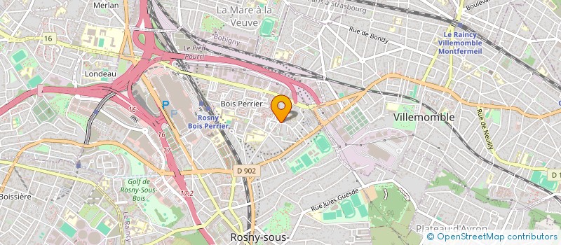 localisation de l'entreprise MW DRIVER 75 à ROSNY-SOUS-BOIS