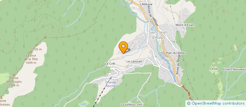 localisation de l'entreprise MW DU JOURDIL  SAINT-JEAN-D'AULPS