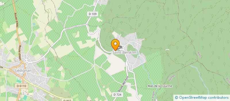 localisation de l'entreprise MW HOLDING  SAINT-BENEZET