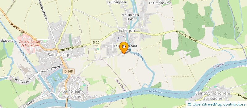 localisation de l'entreprise MW INNOV'  ECHENON